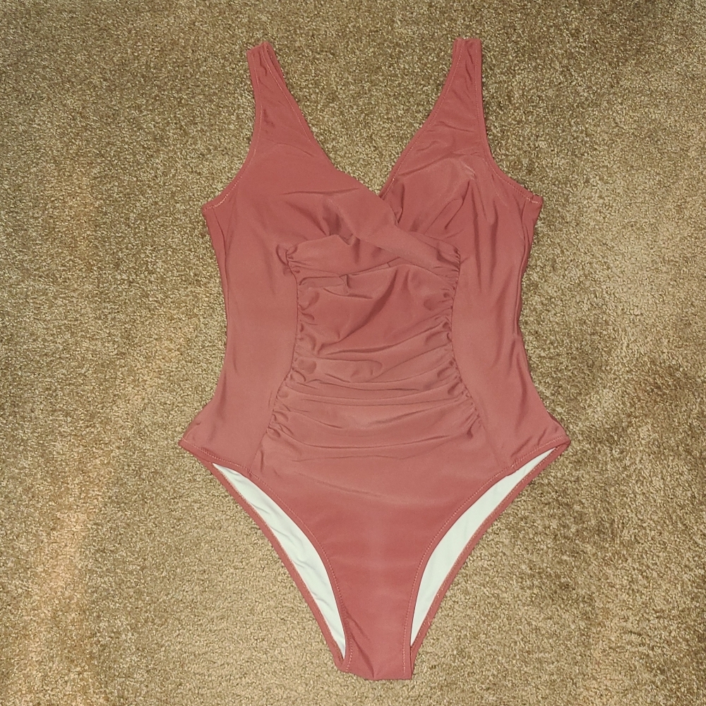 Scoop Back Tummy Control Swimsuit
